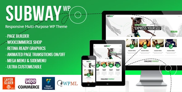 Subway – Responsive Multi-Purpose WordPress Theme