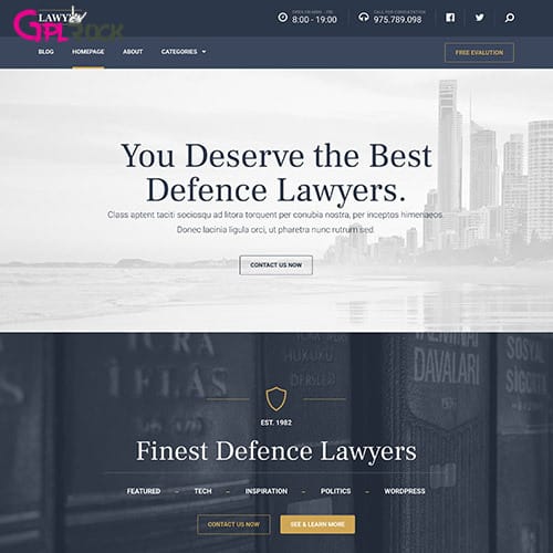 MyThemeShop Lawyer WordPress Theme